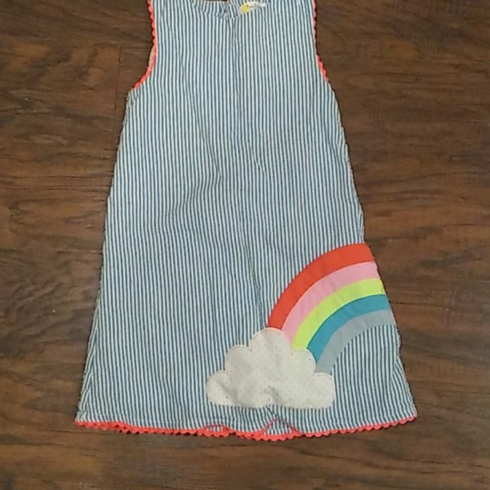 Mini Boden lined 3-4 dress with applique